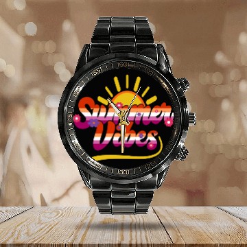 Discover LGBTQ Summer Vibes, Summer Vacation, Lesbian Calendar Steel Band Watch