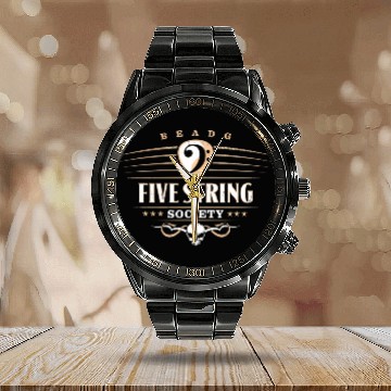 Discover Fivetringociety 5tring Bass Guitar Players Calendar Steel Band Watch