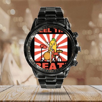 Discover Banana Puns Drummer Calendar Steel Band Watch