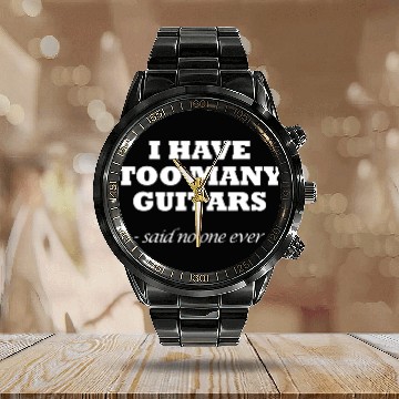 Discover Guitar Graphic Guitar Player Graphic Instrument Calendar Steel Band Watch
