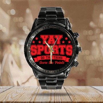 Discover Yay Sports Do The Thing Calendar Steel Band Watch