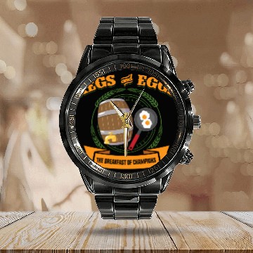 Discover Kegs And Eggs Breakfast Of Champions Calendar Steel Band Watch