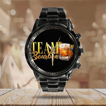 Discover Team Bourbon Stag Party Women Bartender Calendar Steel Band Watch