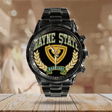 Discover Wayne State Warriors Victory Calendar Steel Band Watch