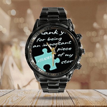 Discover Teacher Appreciation Number One Teacher End Of Sch Calendar Steel Band Watch