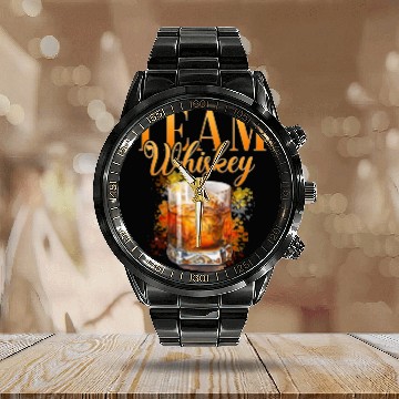 Discover Team Whiskey Stag Party Women Bartender Calendar Steel Band Watch