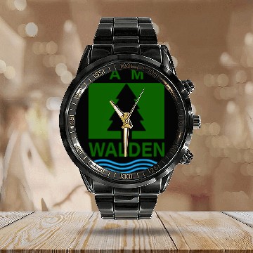 Discover Camp Walden Pocket Summer Camp Calendar Steel Band Watch