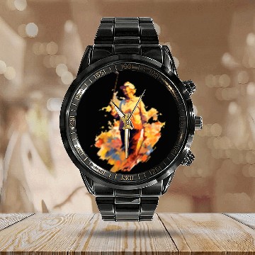 Discover Golfer Grandma Grandmother Golf Player Golfing Calendar Steel Band Watch