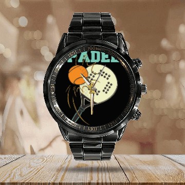 Discover Padel Tennis Paddle Paddleball Padel Platform Calendar Steel Band Watch