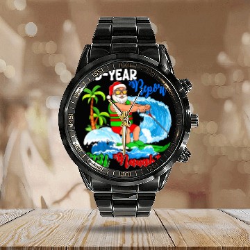 Discover Mid-Year Report Still Naughty Christmas In July Calendar Steel Band Watch