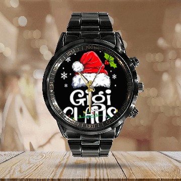 Discover Gigi Claus Family Pj Calendar Steel Band Watch
