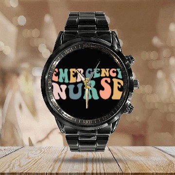 Discover Groovy Er Nurse Emergency Room Nurse School Wo Calendar Steel Band Watch