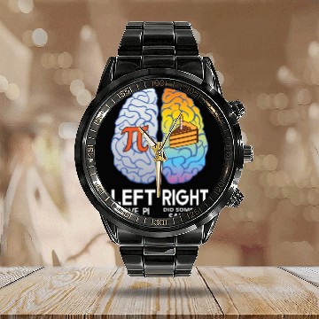 Discover I Love Pi Brain Math Lover Teacher Science Teacher Calendar Steel Band Watch