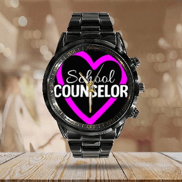 Discover Proud School Counselor Cool Teacher Calendar Steel Band Watch
