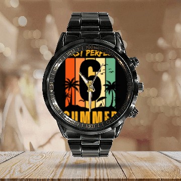 Discover First perfect (number) summer version 2 Calendar Steel Band Watch