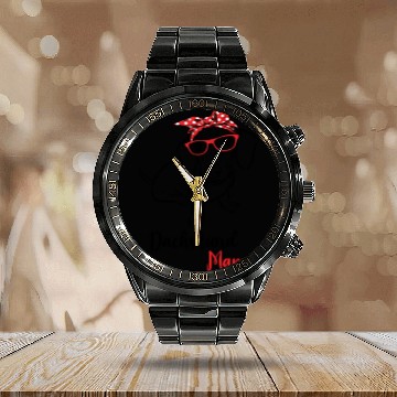 Discover Dachshund Mama Calendar Steel Band Watch