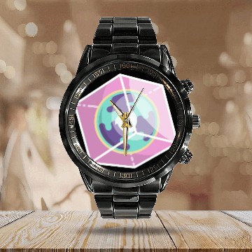 Discover The Librarian Cube Dimensional Key Calendar Steel Band Watch