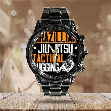 Discover Jiu Jitsu Bjj Mixed Martial Mma Combat Fighting Calendar Steel Band Watch