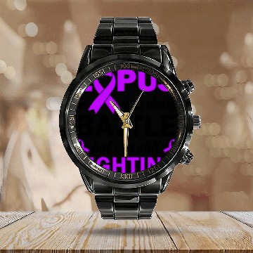 Discover Lupus Is A Daily Battle But I'm Still Fighting Calendar Steel Band Watch