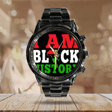 Discover I Am Black History Juneteenth Calendar Steel Band Watch