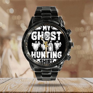 Discover My Ghost Hunting Calendar Steel Band Watch