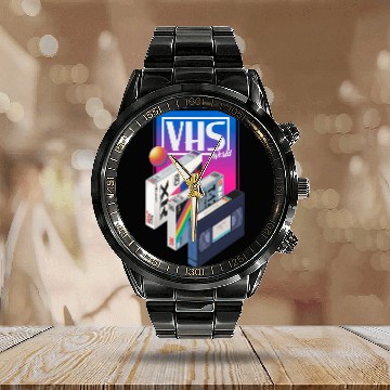 Discover 80s T ShirtVHS world Calendar Steel Band Watch by Mr Melville