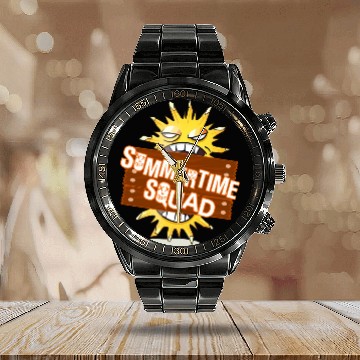 Discover Family Vacation Calendar Steel Band Watch | Friends Beach Calendar Steel Band Watch |
