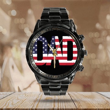 Discover American dad Calendar Steel Band Watch