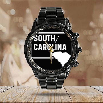 Discover South Carolina Charleston Columbia Mo Pleasant Calendar Steel Band Watch