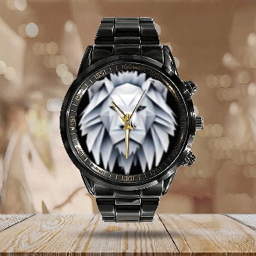 Discover Origami lion - king of folding art Calendar Steel Band Watch