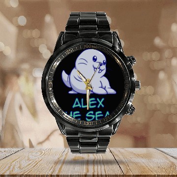Discover Alex The Seal Calendar Steel Band Watch