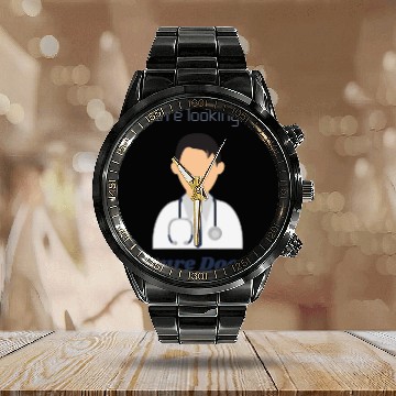Discover The Future Doctor Calendar Steel Band Watch