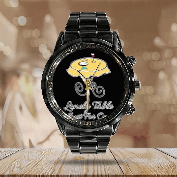 Discover Lonely Table Just Ffor One Calendar Steel Band Watch