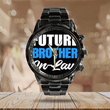 Discover Future Brother in Law Loving Brother Gift Calendar Steel Band Watch