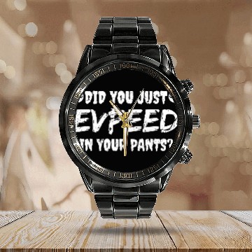 Discover Evp Pants Funny Ghost Hunting Calendar Steel Band Watch