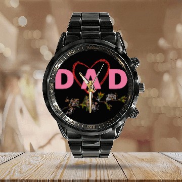 Discover I love my dad Calendar Steel Band Watch