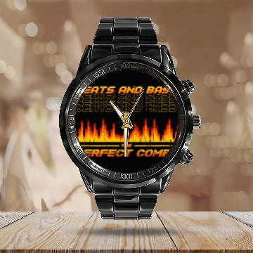 Discover Beats and bass, the perfect combo - DJ Calendar Steel Band Watch