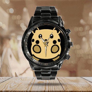 Discover Simply cute hamster Calendar Steel Band Watch