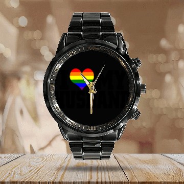 Discover I Love My Husband Calendar Steel Band Watch