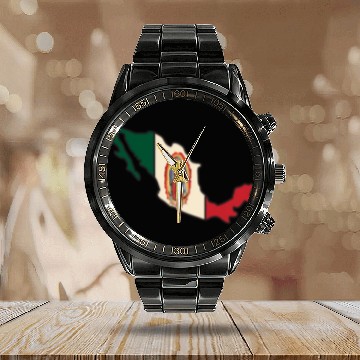 Discover Our Lady Of Guadalupe Virgin Mary Calendar Steel Band Watch