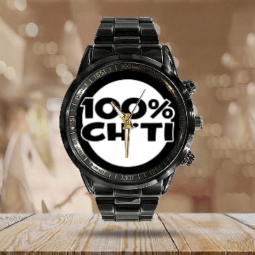 Discover chti nord france summer Calendar Steel Band Watch