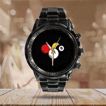 Discover TEAM BILLARD College Round W Calendar Steel Band Watch