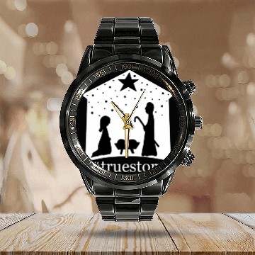 Discover Truestory Birth Jesus True Bible Story Bethlehem Calendar Steel Band Watch