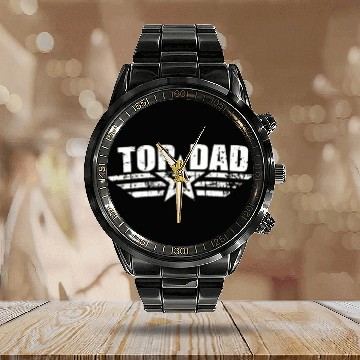 Discover Best Dad Ever Funny Gifts for Dad Fathers Day Calendar Steel Band Watch