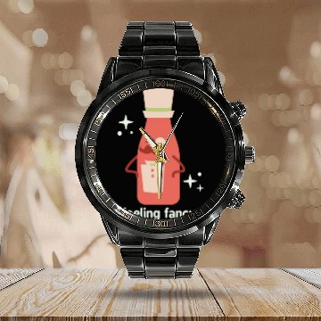 Discover Feeling Fancy aesthetic nature Calendar Steel Band Watch
