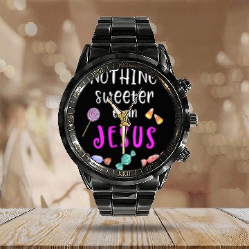 Discover Christian , Jesus Trunk Or Treat Candy Calendar Steel Band Watch