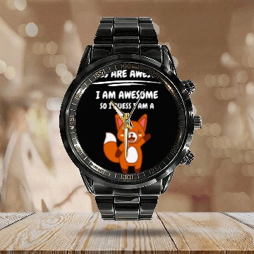 Discover Cute cartoon animal Calendar Steel Band Watch