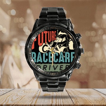 Discover RC Model Racing Future Racecare Driver Model Maker Calendar Steel Band Watch
