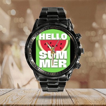 Discover WATERMELON | HELLO SUMMER Calendar Steel Band Watch