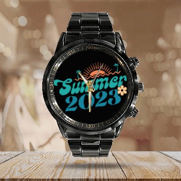 Discover Summer 2023 Calendar Steel Band Watch